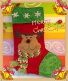 クリスマス　靴下　飾り物　　サプライズ　プレゼント　かわいい　シカ／サンタ/雪だるま