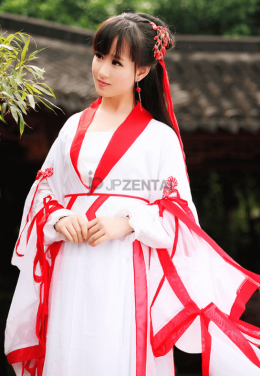 中華古代服　貴族お嬢さん　紅白カラー　古風扮装　COSPLAY　サイズオーダー可能　中華風　ロリータドレス　セット