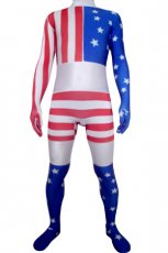 アメリカの国旗 全身タイツ ライクラ製 男女兼用　　　