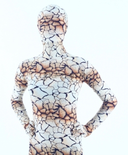 激安 カラー全身タイツ 透明人間 ライクラ製　花柄　岩を裂く　衣装　コスプレ用　全身タイツ
