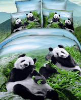 動物シリーズ　パンダ　panda　セット　立体感　3D寝具