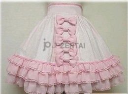ピンクとホワイト　ろりーた　スカート　