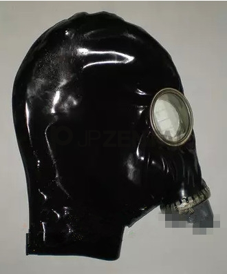 ラテックスプレイ専用ガスマスク クラシカル黒ラバーマスク [#JP5111064] - 23,460円