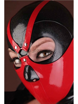 LaTeX　個性的なマスク　レッド部分マスク　目だし　鼻だし　ラバーマスク