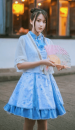 オリジナル　桜の歌　中華風　オーダーメイド　ワンピース　ロリータファッション