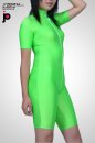 激安 カラー全身タイツ 透明人間 グリーン　スパンデックス　半袖　全身　タイツ