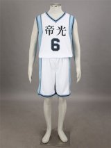 黒子のバスケ 青峰大辉　男子制服　ホワイト６番　　コスプレ衣装
