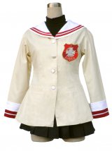 CLANNAD クラナド光坂高校2年生 女子制服 コスプレ衣装セット 赤いエンブレム