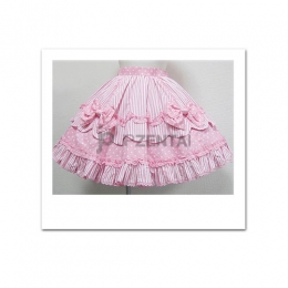 Lolita　ピンク　レース　ロリータスカート