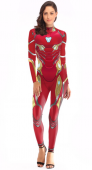 レッド　アイアンマン　Iron Man　スーパーヒーロー映画　演出服　コスチューム　ステージ衣装　コスチューム　プリント技術　仮装の通販　全身タイツ　通常販売