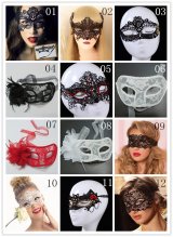 仮面パーティーマスク　通販　　1２種類　誘惑レースアイマスク