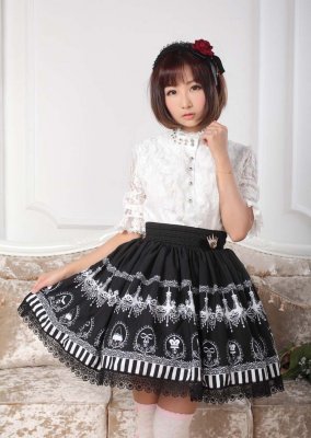 可愛い　プリンセス風　特別な柄　スウィートろりーたスカート