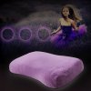 天然ゴム まくら　紫　パープル　ベルベット　夏用　涼しくなる　ラテックス枕