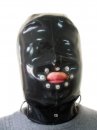 拘束　ベルト付き　個性的なマスク　ラバー製