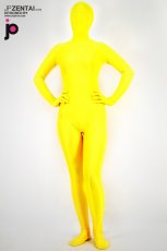 激安 カラー全身タイツ 透明人間 単色 イェロー スパンデックス 男女兼用サイズ 全身タイツ