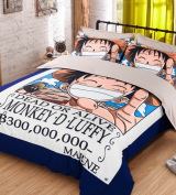 One Piece　モンキー・D・ルフィ　懸賞金3億　賞金首　セット　アニメキャラクター　寝具