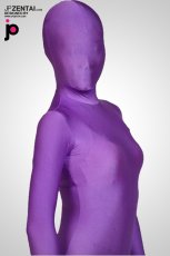 激安 　 透明人間 紫色　ライクラ　全身タイツ　覆面透明人間