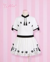 【To Alice】オリジナル　パンダ刺繍　中華ロリィタ　ワンピース　可愛いパンダ　