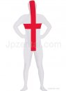 イングランド旗　赤十字柄　ライクラ＆スパンデックス全身タイツ　道具なし