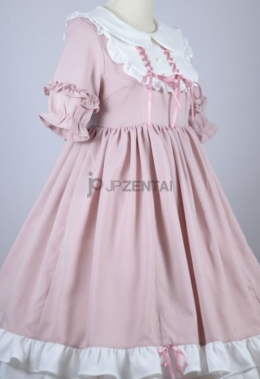ピンク　超かわいい小娘　田園プリンセス　キラキラ　ロリータドレス　洋服　通常販売