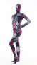 激安 カラー全身タイツ 透明人間 環状花柄　ライクラ製　男女兼用　変装コスチューム　コスプレ用　全身タイツ