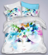 綺麗　花の神　4セット　立体感　3D寝具