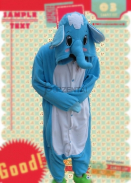 象　Elephant 　着ぐるみパジャマ　股ファスナー付き可能　パーティーに　イベントに　部屋着にもOK!!!