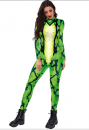 Green Snake　緑のへび　演出服　Halloween　パーティ用　ステージ衣装　コスチューム　プリント技術　仮装の通販　人気アイテム　全身タイツ　通常販売