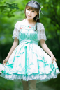HappyLife　オリジナルデザイン　夏用新着ドレス　日常漢服改良　スウィートガール　ロリータドレス