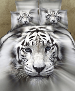 動物シリーズ　白いトラ　虎　セット　立体感　3D寝具