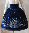 冬のミサ　刺繡ジーンズ　ハイウエスト　良いスタイル　ロリータスカート