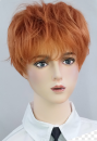 変装かつらシリーズ26　オレンジ色　短髪　日系少年　コスプレ　カッコいい　変装必須　耐熱　女装専用　ウィッグ
