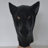 新品☆彡　ラッテクス全頭マスク　オオカミ形　3D型取り　立体全頭マスク　後ろファスナー付き