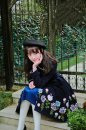 「ボオンお嬢様」　オリジナル　　復古　文芸　ウール　ラシャ　刺繍　可愛いコート　丸襟