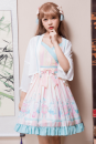 「新品時間限定セール中」可愛いうさぎ　プリント　上着　つりスカート　セット販売　中華風　日常着用　ロリータドレス