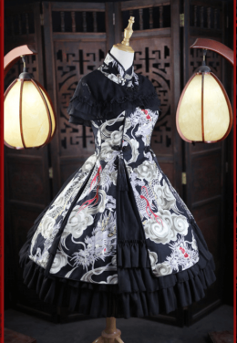 「限定販売」中華風チャイナドレス改良　龍柄　高貴な1着　Lolita洋服　JSKワンピース　ロリィタ 通販　良いスタイル作れる