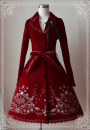 冬のミサ　刺繡ジーンズ　3色選択可能　ロリータコート