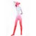 激安 カラー全身タイツ 透明人間 全身タイツ LYCRA 　ライクラ　ホワイト－ピンク　クラーデション 　ゼンタイ