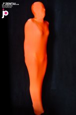 激安　オレンジカラー　ミイラ　全身タイツ ライクラ　スパンデックス
