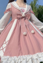 ピンク　日常ワンピース　気質系洋服　秋冬適用　絶対手に入れる1着　女王と姫　あなたの最高選択項目　間違いない　ロリータドレス　すぐに買う！