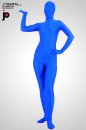 激安 カラー全身タイツ 透明人間 ブルー　ライクラ　スパンデックス　単色透明人間　全身タイツ　