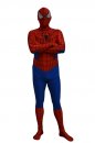レッド*ブルー　スパイダーマン 激安 　カラー全身タイツ 　スパンデックス＆メタリック　　コスプレ衣装