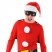 ライクラ製 全身タイツ　通販　スーパーサンタクロース　 サンタ帽子をプレゼント！