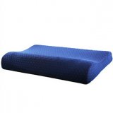 天然ゴム まくら　ブルー　青い　首保護枕 　高品質　保健用　ラテックス枕