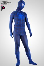 激安 カラー全身タイツ 透明人間 ブラックとブルー　ライクラ　スパイダーマン　タイツ　コスチューム衣装