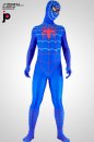 激安 カラー全身タイツ 透明人間 ブルー　ライクラ　スパイダーマン　ゼンタイ　コスチューム