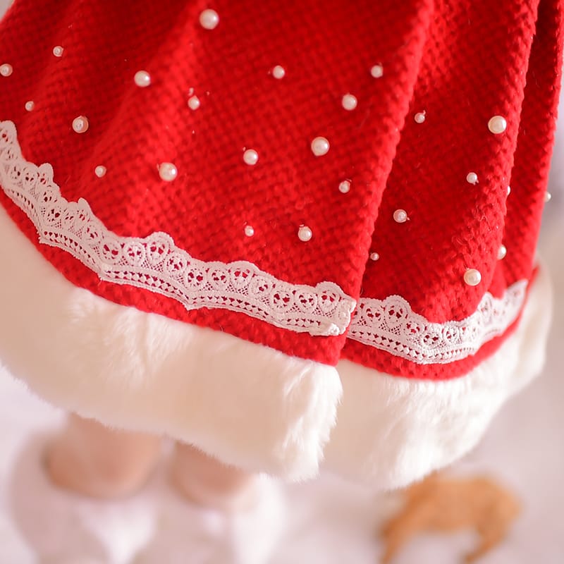 白雪の姫 スウェット ふわふわ白毛裾 人気ロリィタコート クリスマスガール [#JP5110422] - 17,767円